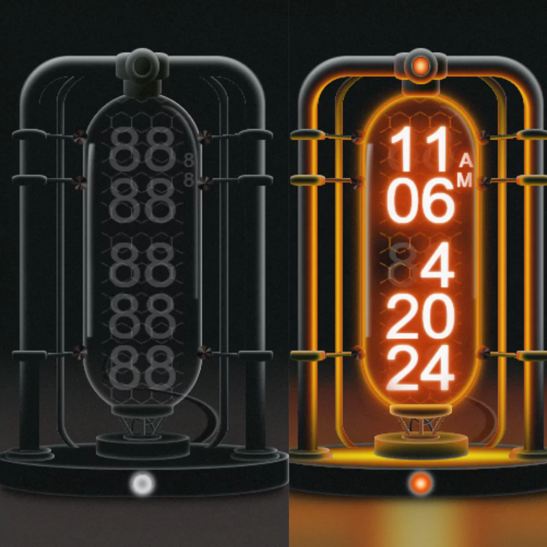 Build Your Own Nixie Tube Clock using HTML, CSS, and JavaScript (Source Code)
